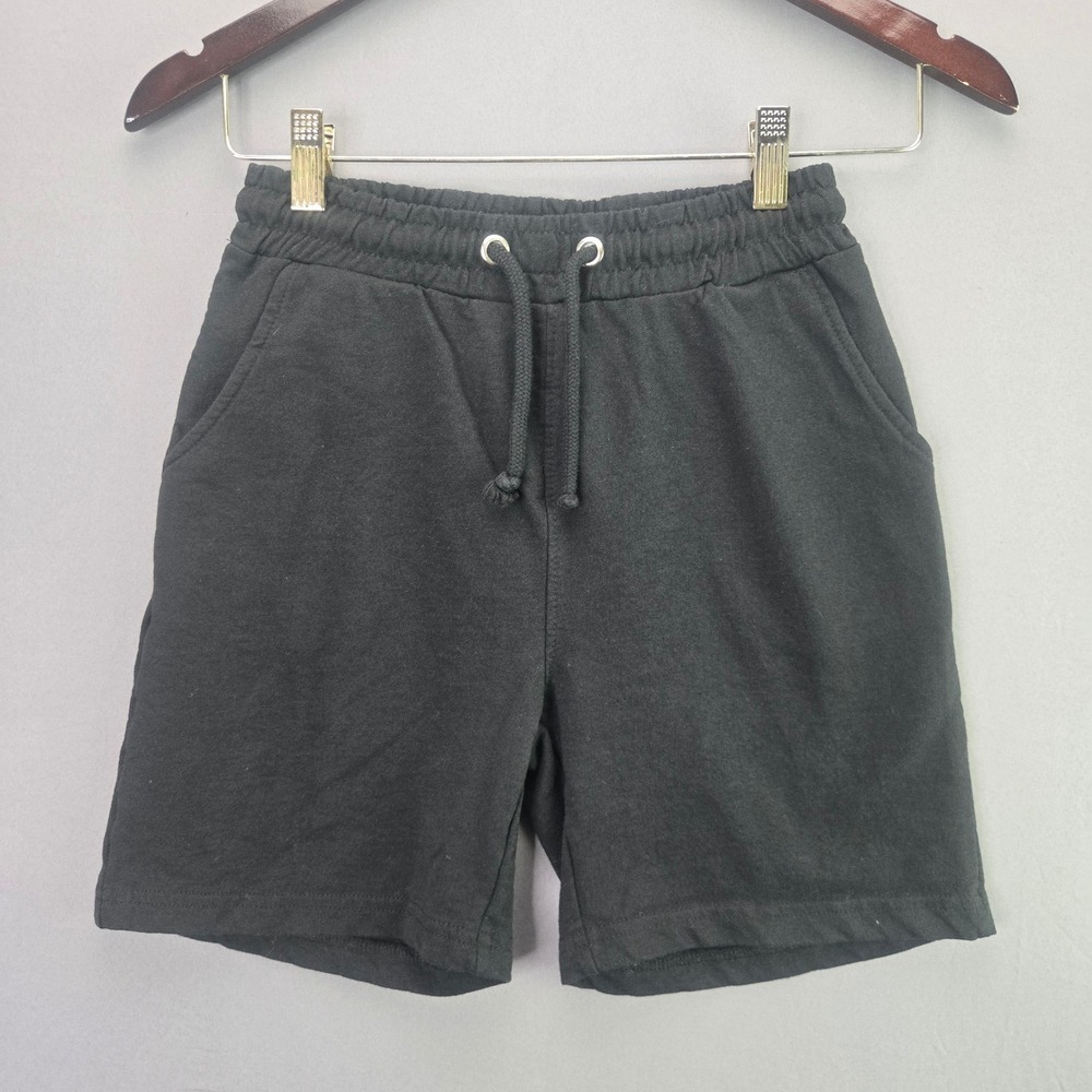 Sezzit Boys Sweat Shorts Size 14-16 Black Cotton Blend Drawstring Pockets Youth - Picture 1 of 5
